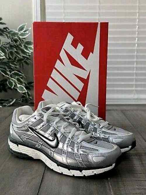 nikee p 6000 white metallic silver