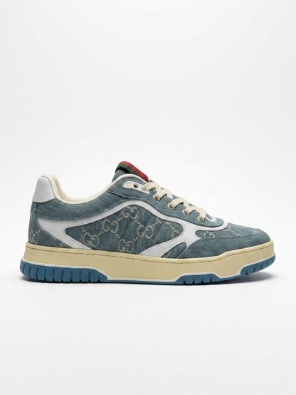 GUCC.I RE WEB LIGHT BLUE DENIM SNEAKER UA QUALITY