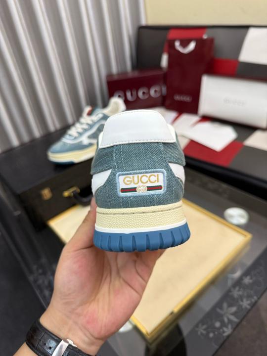 GUCC.I RE WEB LIGHT BLUE DENIM SNEAKER UA QUALITY