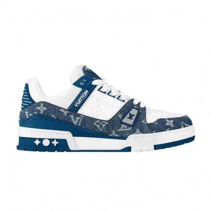 LOUISS VUITTONN TRAINERS MONOGRAM DENIM