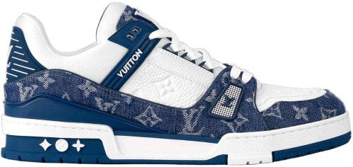 LOUISS VUITTONN TRAINERS MONOGRAM DENIM