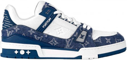 LOUISS VUITTONN TRAINERS MONOGRAM DENIM