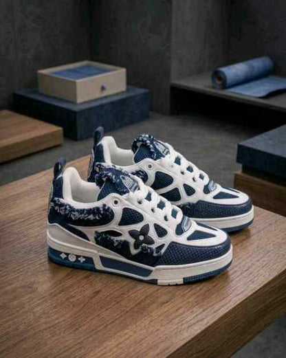 louiis vuitton Lv Skate Sneaker Marine White