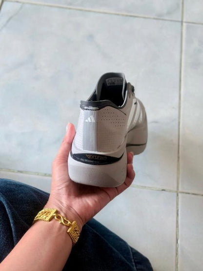 Adida.s Adizero Adios Pro 5 Cream running shoe silver