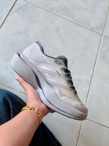 Adida.s Adizero Adios Pro 5 Cream running shoe silver