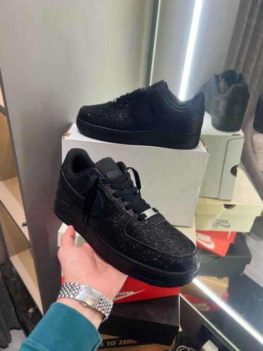 NIK AIRFORCE 1 ALL BLACK GLITTER