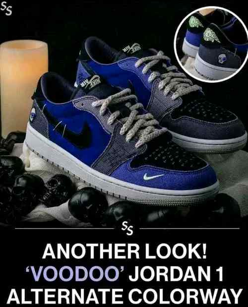 Nikkee Air Jordan 1 Low OG X Zion Williamson Voodoo Alternate