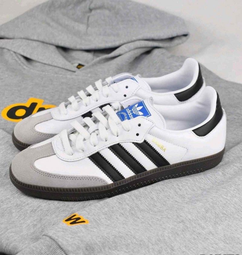 adidaass samba white black fix
