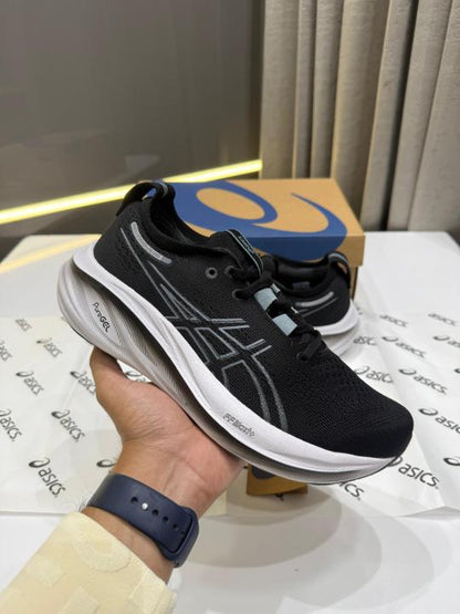Asiccs Gel Nimbus 26 BlackGraphite Grey Fix