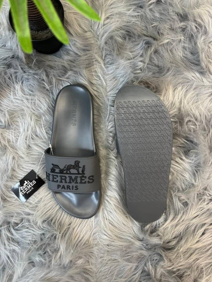 .HERMEZ.PARIS LOGO SLIDE GREY