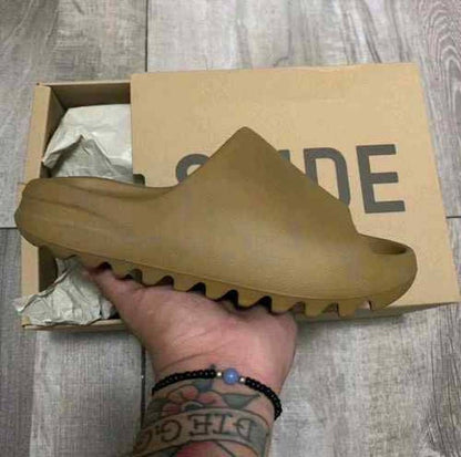 Adidaas yeezy slide ochre ua quality with original box n og slide sticker
