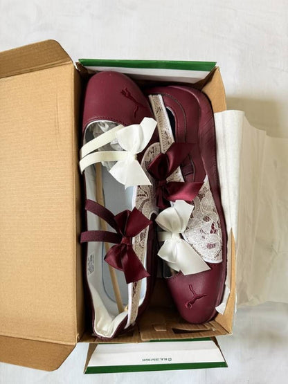 WMN Pumma Speed Cat Ballet Lace Ivore red ruby ivory beige