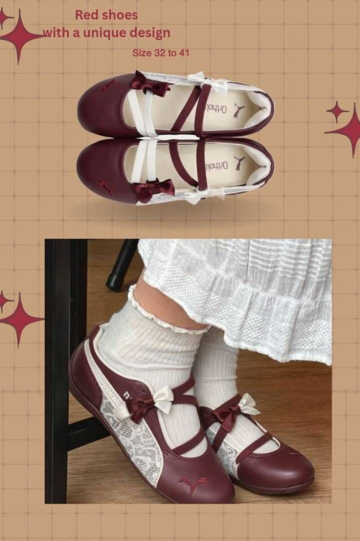 WMN Pumma Speed Cat Ballet Lace Ivore red ruby ivory beige