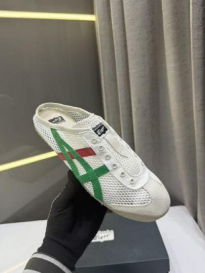 ONITSUK_A TIGER MEXICO 66 SABOT HAIF CUT SHOE SNEAKER WHITE GREEN FIX