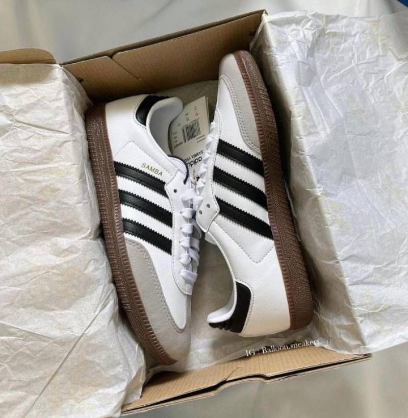 ADID samba white black suede quality fix