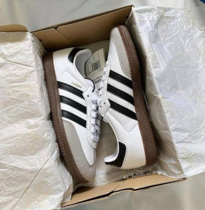 ADID samba white black suede quality fix