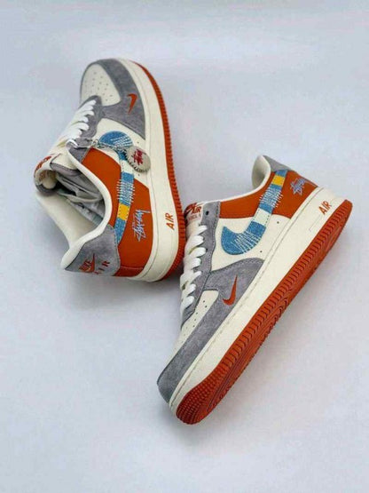 NIK_E AIR FORCE 1 LOW 07 X STUSSY ORANGE