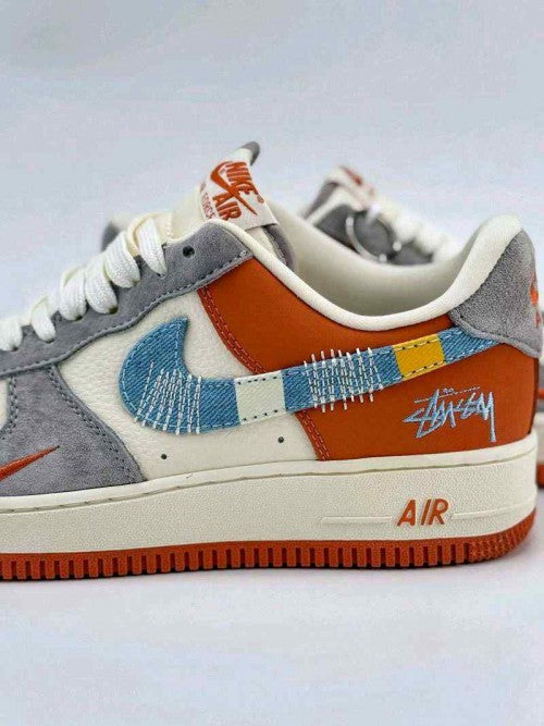 NIK_E AIR FORCE 1 LOW 07 X STUSSY ORANGE