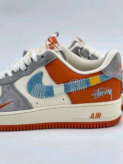 NIK_E AIR FORCE 1 LOW 07 X STUSSY ORANGE