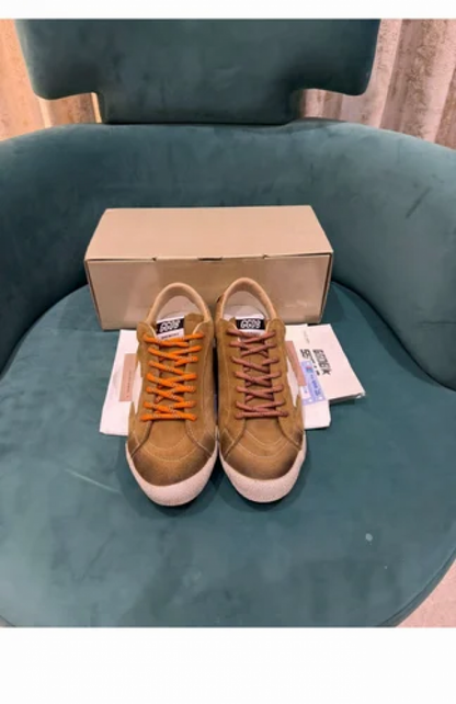 GOLDEN GOOSE TRUE STAR SNEAKER TOBACCO SUEDE BROWN