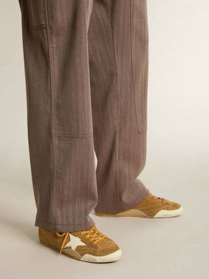 GOLDEN GOOSE TRUE STAR SNEAKER TOBACCO SUEDE BROWN