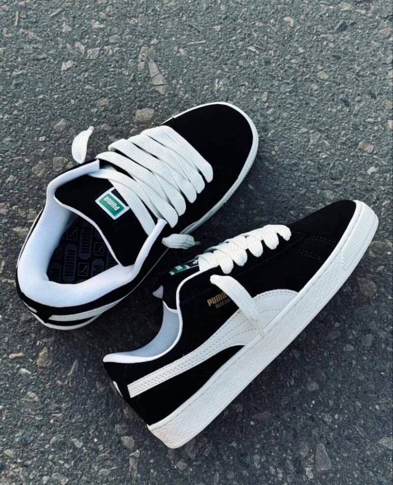 PUMMAA SUEDE XL BLACK WHITE FIX