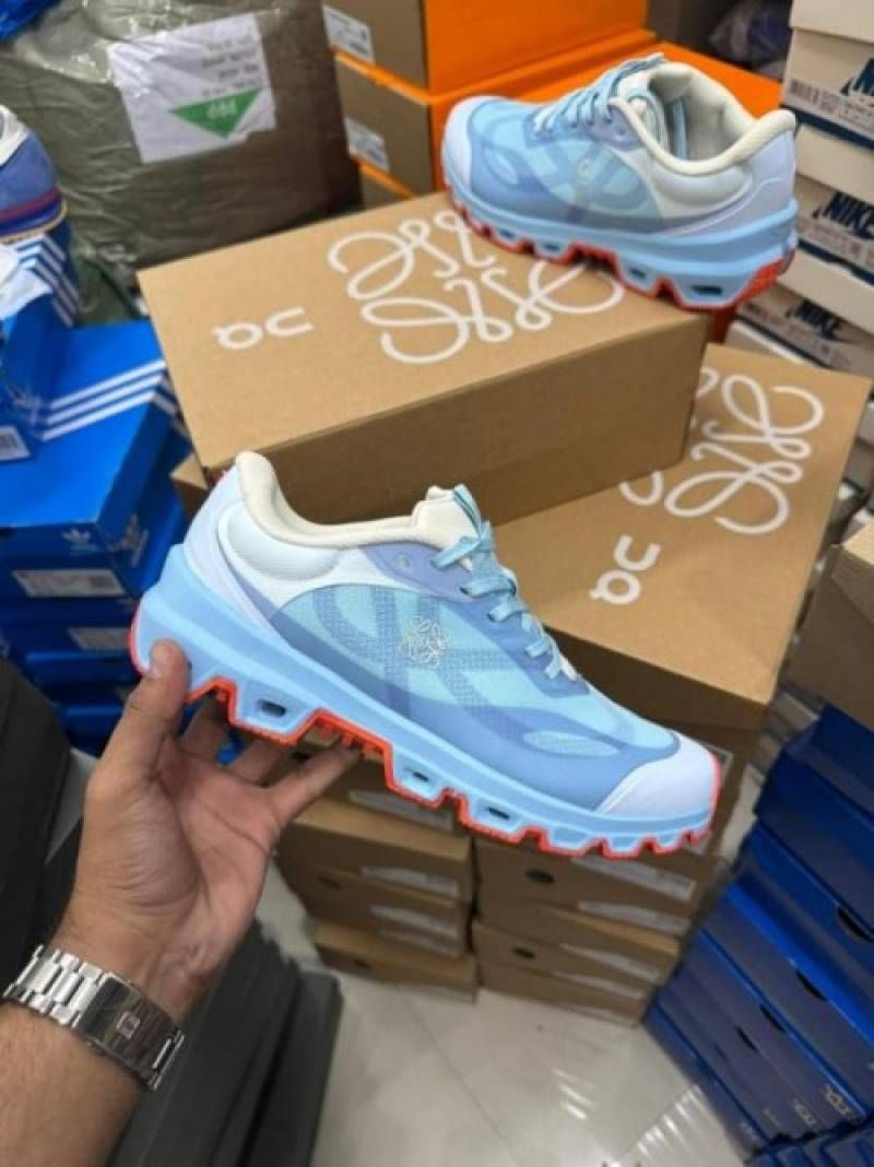 ON RUNNING CLOUD X LOEWE BLUE RED WHITE