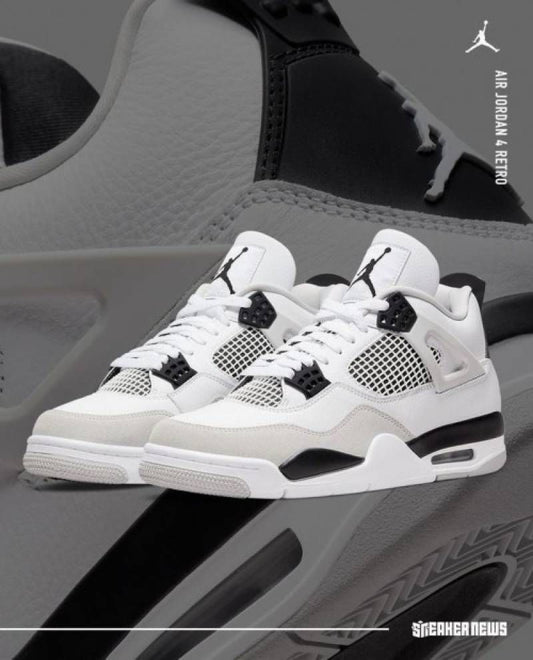 Air Jordan Retro 4 Military Black For Mens Semi UA