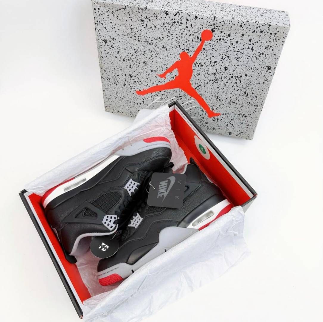 Air Jordan Retro 4 Bred Reimagined semi UA quality