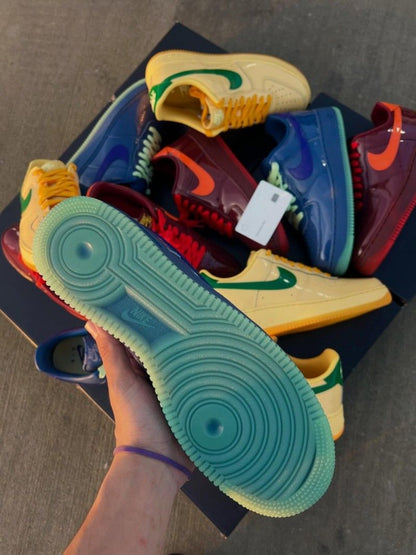 NIK AIRFORCE 1 LOW PATENT MYSTIC NAVY AND GRAPE ICE