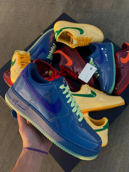 NIK AIRFORCE 1 LOW PATENT MYSTIC NAVY AND GRAPE ICE