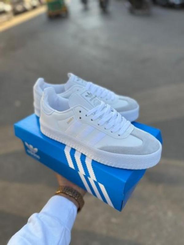 ADIDA_SS SAMBA TRIPLE WHITE SATIN STRIPE FIX