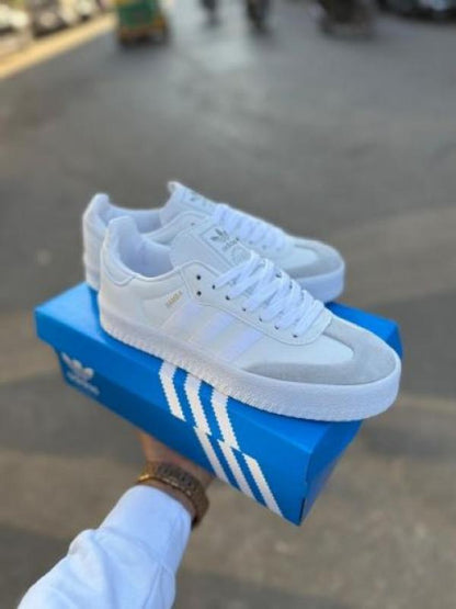 ADIDA_SS SAMBA TRIPLE WHITE SATIN STRIPE FIX