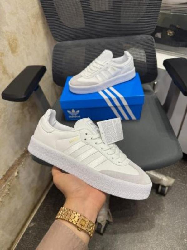 ADIDA_SS SAMBA TRIPLE WHITE SATIN STRIPE FIX