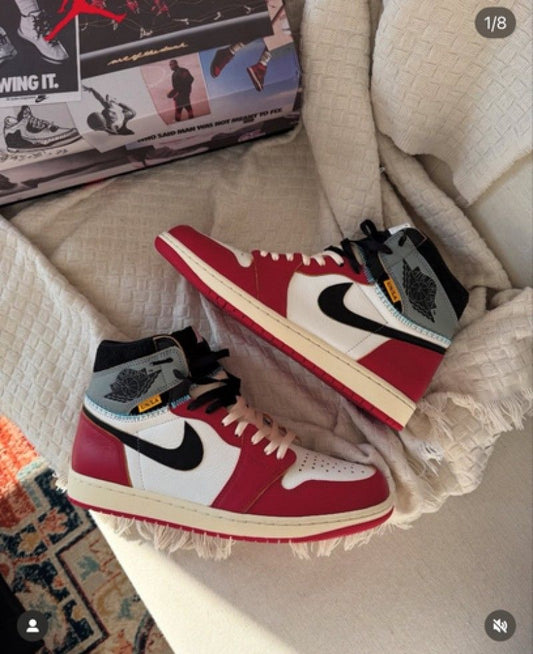 NIKKE union x air jordan 1 chicago shadow