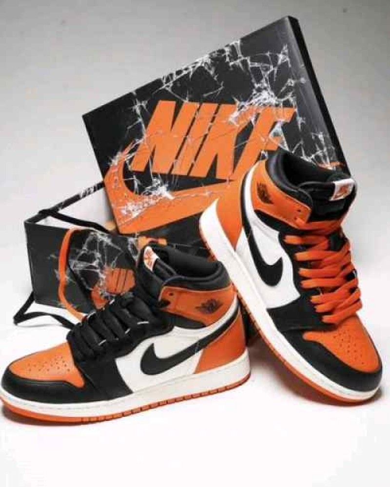 Nik air jordan retro 1 high shattered backboard orange semi ua with original box