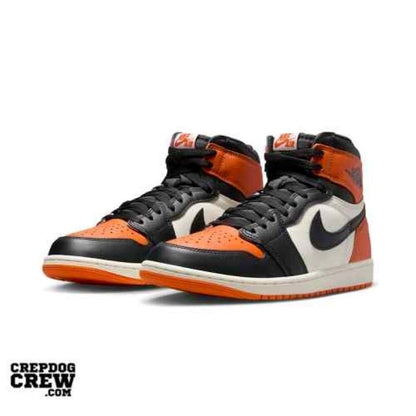 Nik air jordan retro 1 high shattered backboard orange semi ua with original box