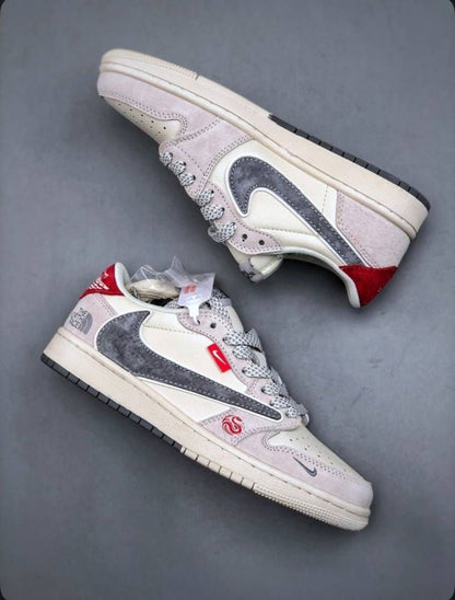 Nik Air Jordan 1 Low X Travis Scott X North Face