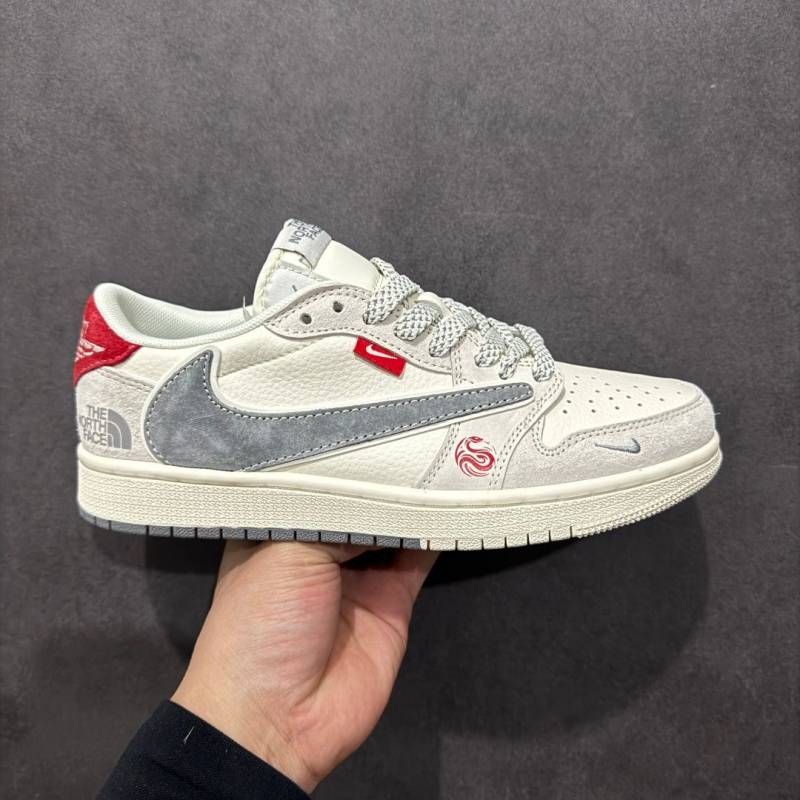 Nik Air Jordan 1 Low X Travis Scott X North Face