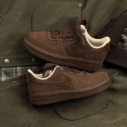 Nikkee Airforce 1 07 Cacao Wow Suede Quality