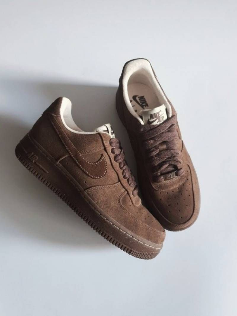 Nikkee Airforce 1 07 Cacao Wow Suede Quality