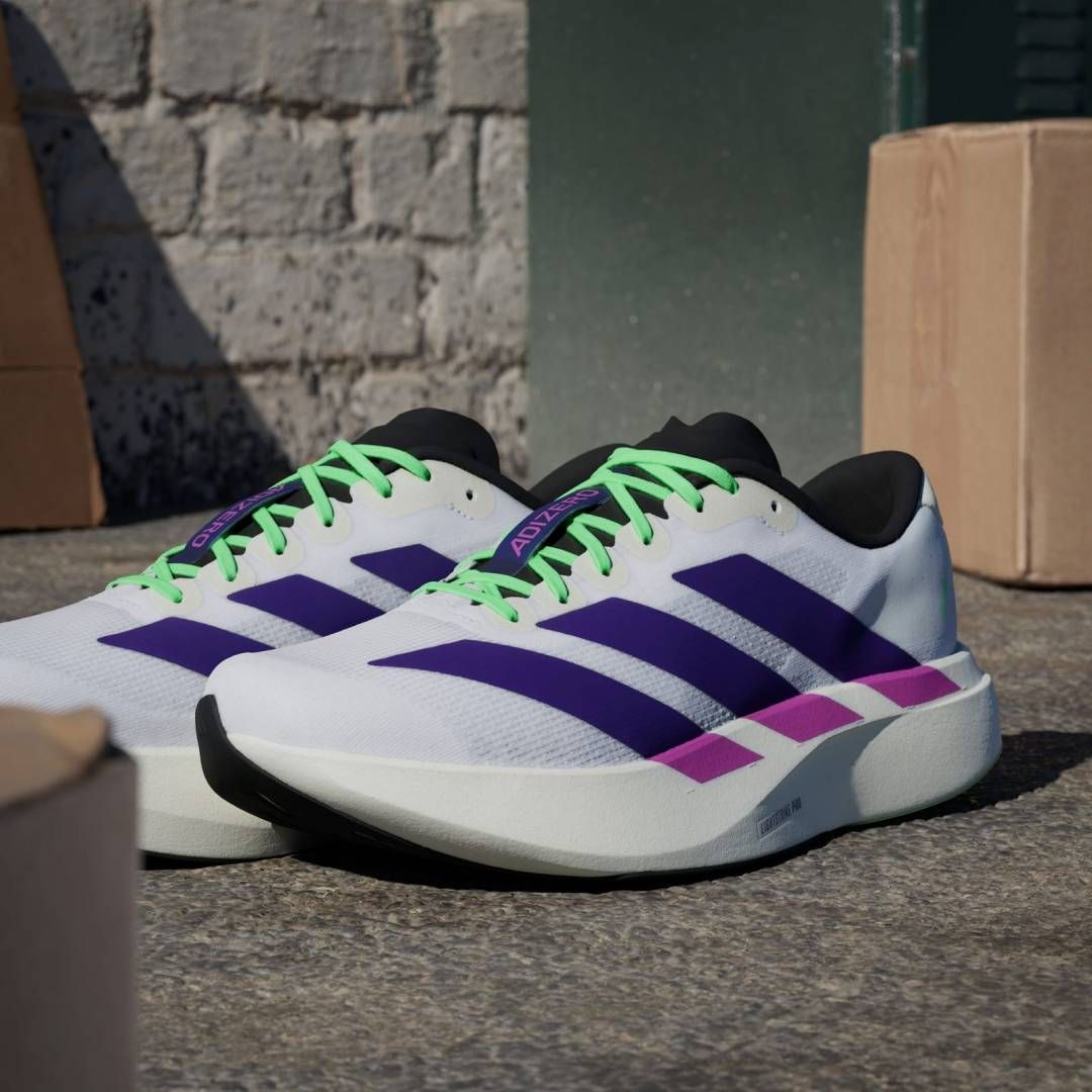 Adiddas Adizero Evo SL White Purple Lime