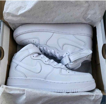 NIK AIRFORCE 1 HIGH long  GENUINE LEATHER NO DUST BAG