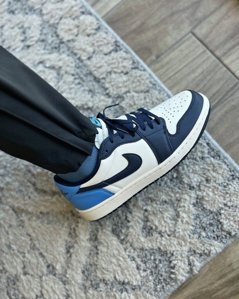 nik air jordan 1 low og obsidian blue