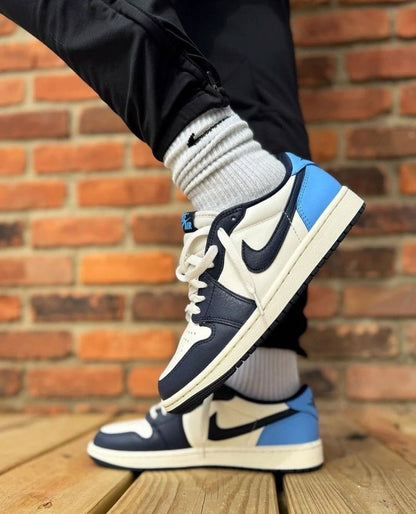 nik air jordan 1 low og obsidian blue