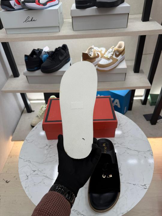 Loro piana Summer charms black slide
