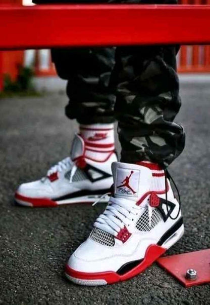 Jordan Retro 4 Fire Red semi ua