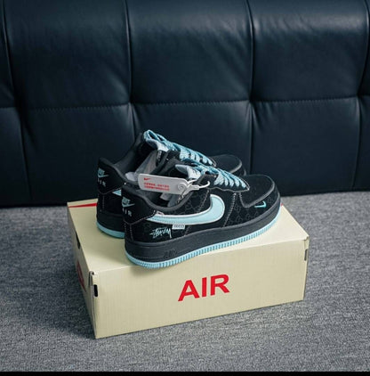 NIKKE AIRFORCE 1 X GUCHI GG BLACK BLUE