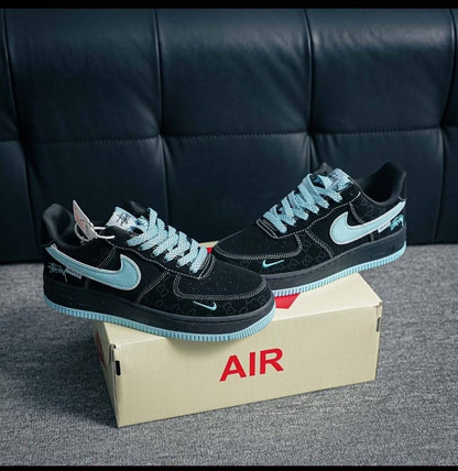 NIKKE AIRFORCE 1 X GUCHI GG BLACK BLUE