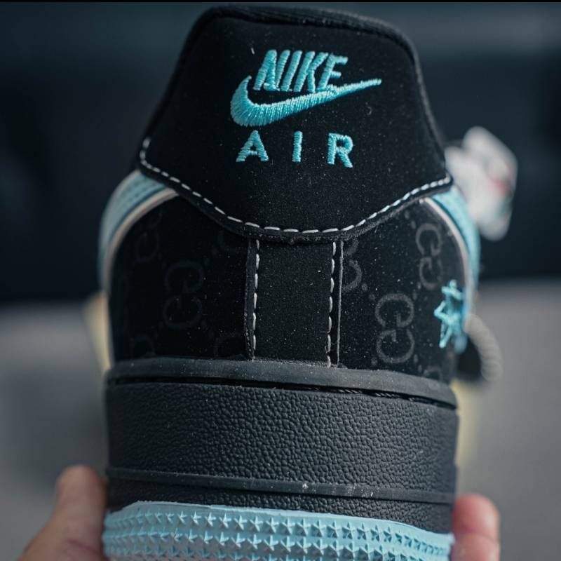 NIKKE AIRFORCE 1 X GUCHI GG BLACK BLUE